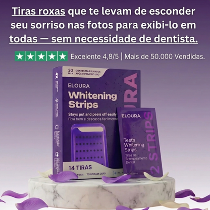 Lumident - Tiras Clareadoras Roxas com Efeito Corretor de Cor