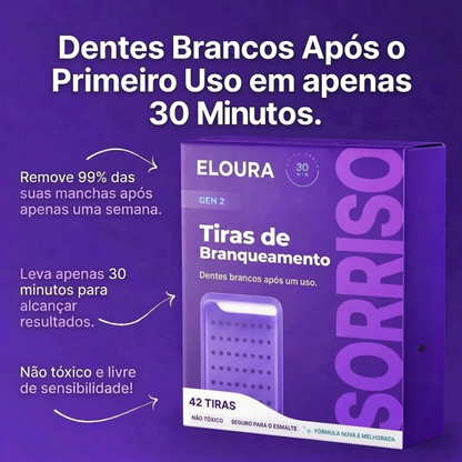 Lumident - Tiras Clareadoras Roxas com Efeito Corretor de Cor