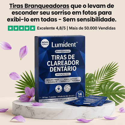 Lumident - Tiras de Clareamento Dental Instantâneo (14 Tiras)