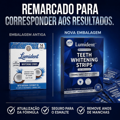 Lumident - Tiras de Clareamento Dental Instantâneo (14 Tiras)